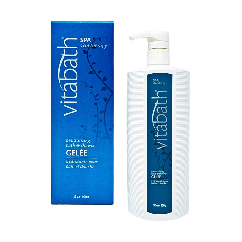 Vitabath Vitabath Spa Skin Therapy Moisturizing Bath & Shower Gel Wash Nourishing Replenishing Deeply Hydrate Dry Skin 32 Oz Body Wash White Smoke