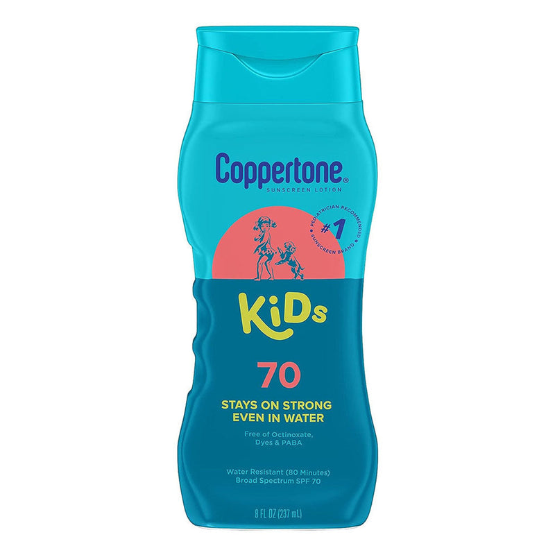 Coppertone Coppertone Kids Sunscreen Lotion SPF 70, 8 Oz Lotion & Moisturizer Dark Cyan
