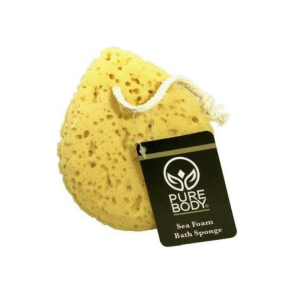 Pure Body Retail Imports Sea Foam Bath Sponge 3 Bath Sponges & Loofahs White Smoke