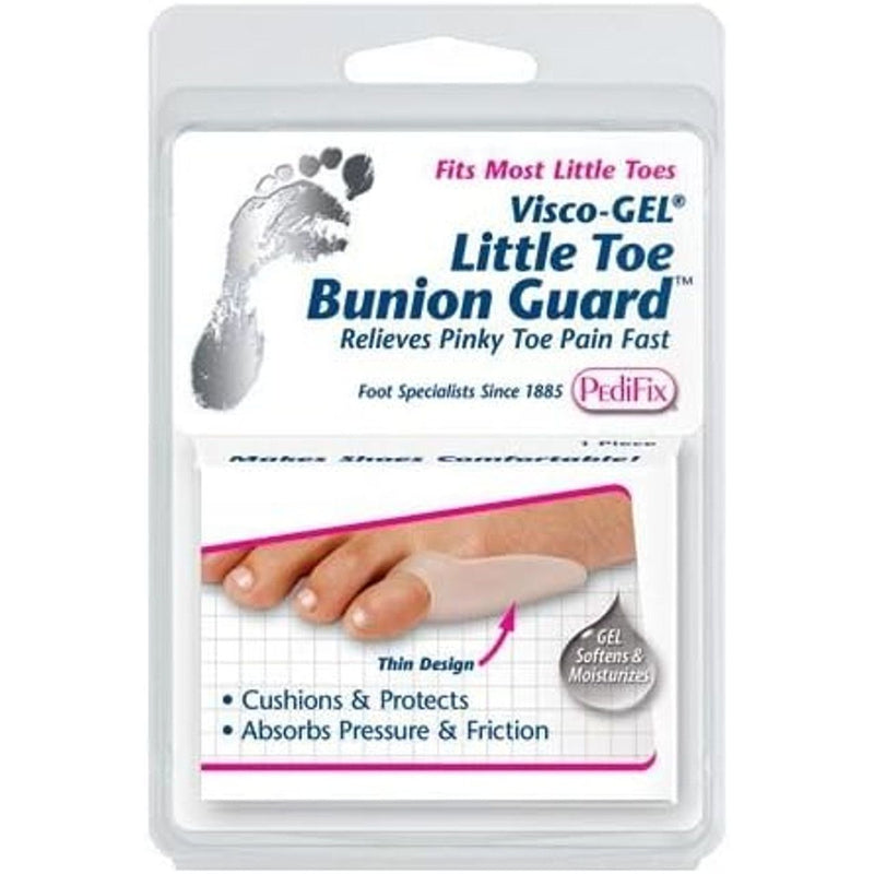 Pedifix Visco-GEL Bunion Guard, Soft Gel Cushion for Instant Pain Relief & Protection, 1 Count Foot Care White Smoke