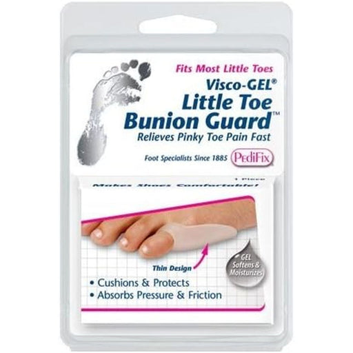 Pedifix Visco-GEL Bunion Guard, Soft Gel Cushion for Instant Pain Relief & Protection, 1 Count Foot Care White Smoke