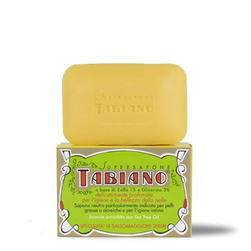 Carezza Mediterranea Carezza Mediterranea Tabiano Sulfur Super Bar Soap Bar Soap White Smoke