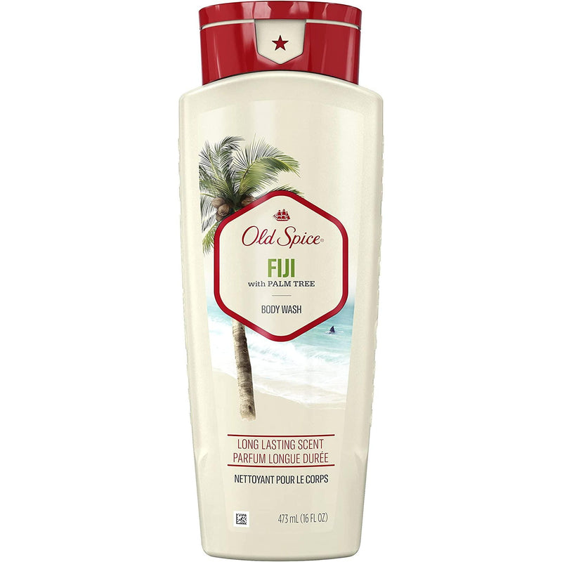 Old Spice Old Spice Body Wash For Men Fiji With Palm Tree Scent, 16 Fl Oz Body Wash Antique White