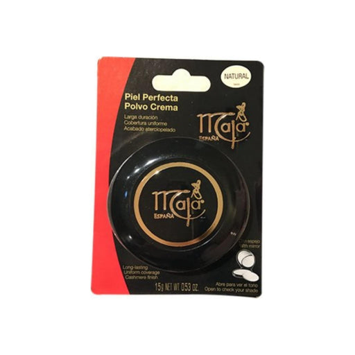 Maja Maja Cream Powder Makeup, Natural Scent & Tone – 0.5 oz Compact Face Makeup Black