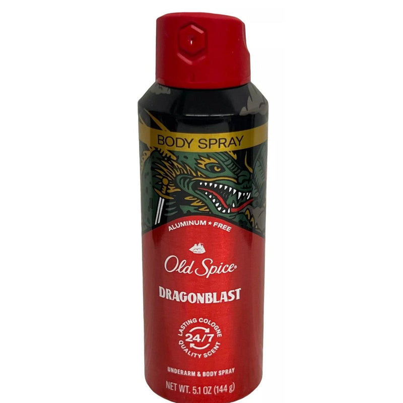 Old Spice Old Spice Aluminum Free Body Spray For Men, Dragonblast, 5.1 Oz Bath & Body White Smoke