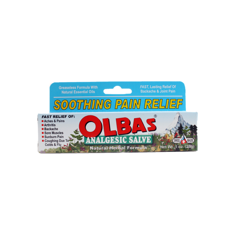 Olbas Olbas Analgesic Salve Natural Herbal Pain Relieving Cream 1 Oz Vitamins & Supplements White Smoke