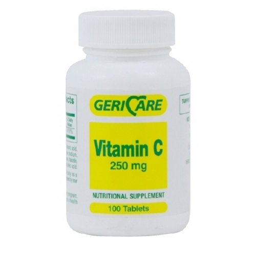 McKesson McKesson Vitamin C Supplement 250 Mg Strength Tablet 100 Per Bottle Vitamins & Supplements Light Gray