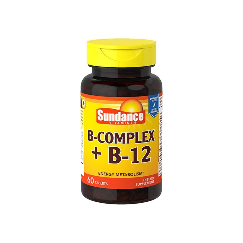 Sundance Sundance Vitamins B-Complex + B-12, 60 Tabs Vitamins & Supplements White Smoke