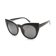 zeroUV Women's Retro 1960's Mod Oversize Cat Eye Sunglasses 9799 Sunglasses White Smoke Shiny Black Smoke,Shiny Tortoise Brown,Camo Amber,Grey Marble Smoke,Brown Marble Smoke,Matte Black Green