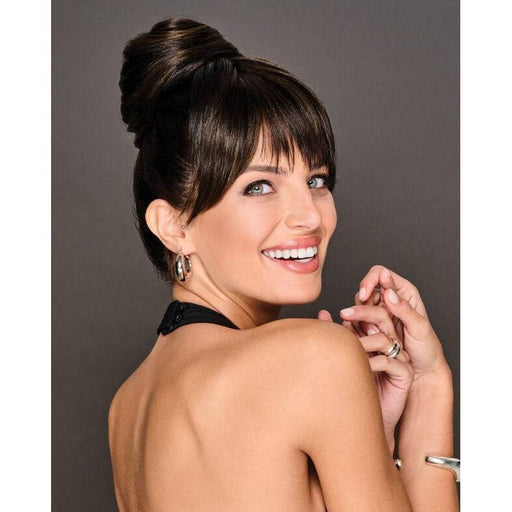 VIP Extensions Trendy Fringe & Bun Hair Extension Dim Gray 808064283380