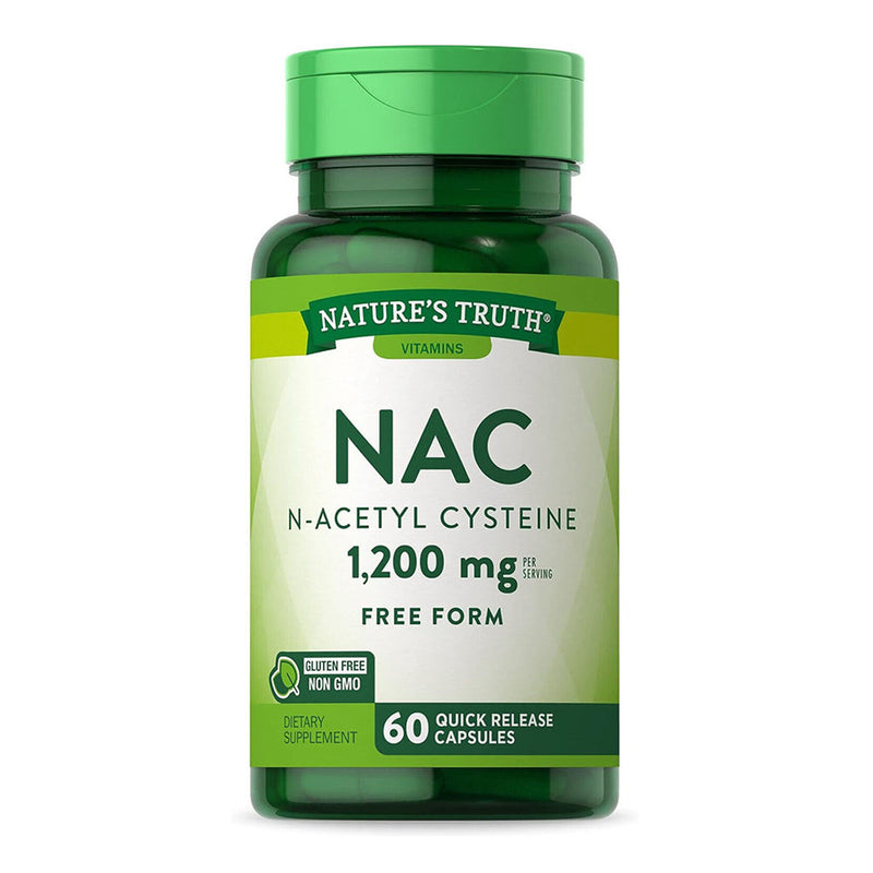 Nature's Truth Nature's Truth NAC N-Acetyl Cysteine 1200 Mg Vitamins & Supplements White Smoke
