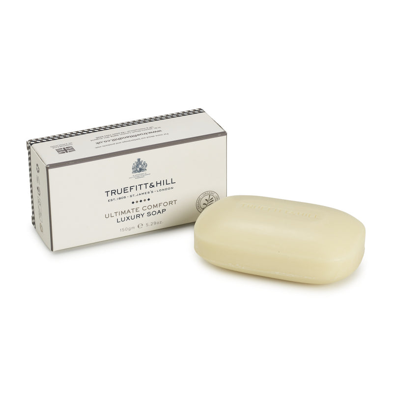 Truefitt & Hill Truefitt & Hill Ultimate Comfort Luxury Soap 150g Bar Soap White Smoke