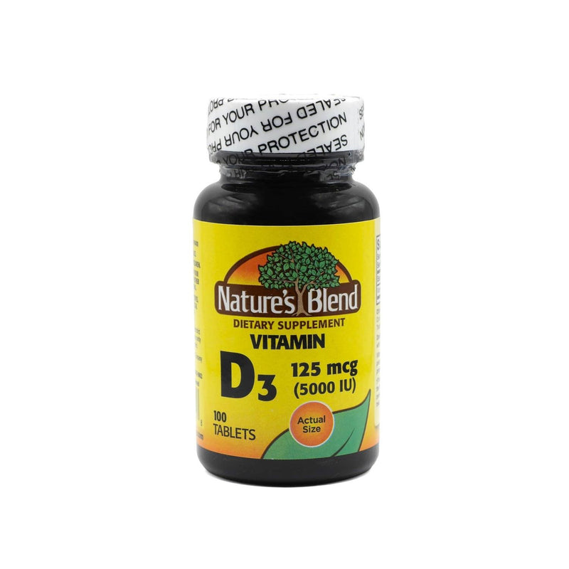 Nature's Blend Nature's Blend® Vitamin D3 5000 IU 100 Tablets Vitamins & Supplements White Smoke