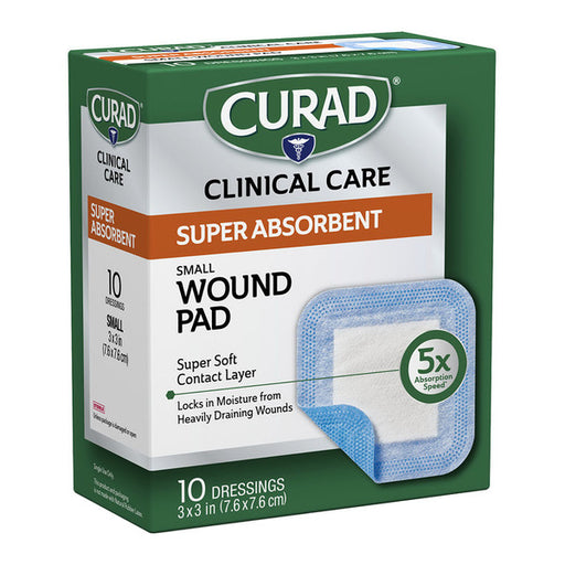 Curad Curad Super Absorbent Wound Pad, Small Small Engines White Smoke