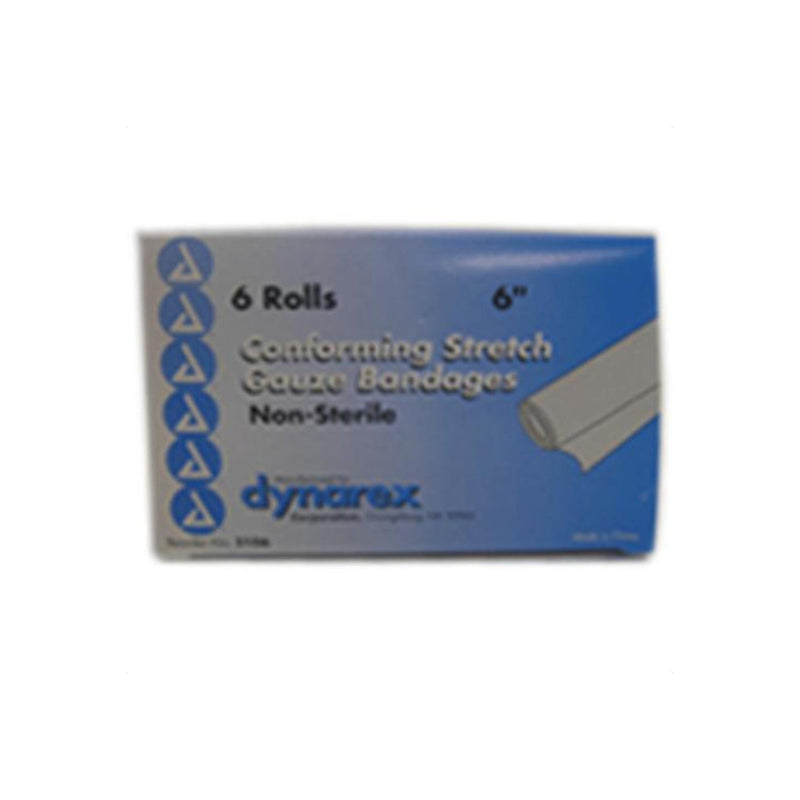 Dynarex Dynarex® Gauze Conform Non-Sterile – 6" x 4.1 Yards (Stretched) First Aid Dim Gray