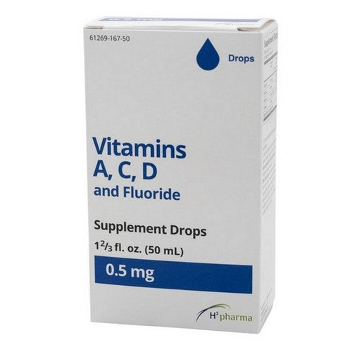 Taro Taro Vitamins A/C/D And Fluoride, 0.5 Mg, 50 mL Vitamins & Supplements Gray