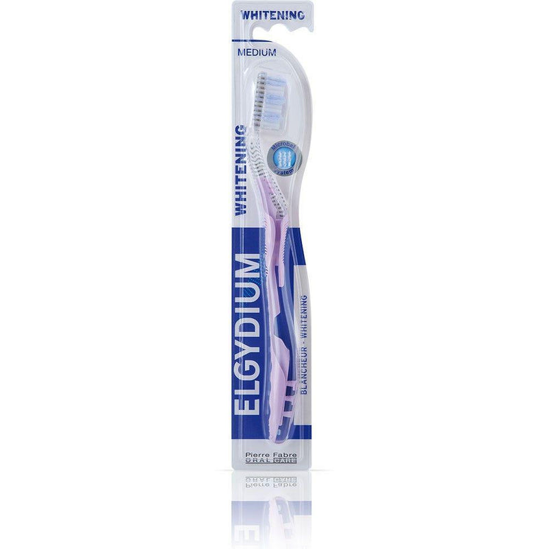 Elgydium Elgydium Whitening Medium Toothbrush Toothbrushes Light Gray