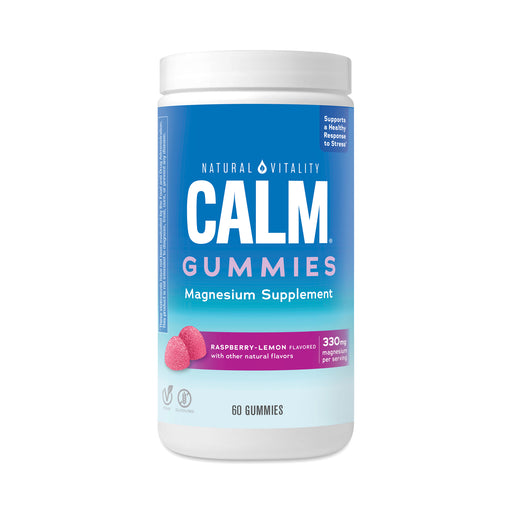 Natural Vitality Natural Vitality Calm® Magnesium Supplement – Raspberry Lemon Gummies Vitamins & Supplements Dark Cyan