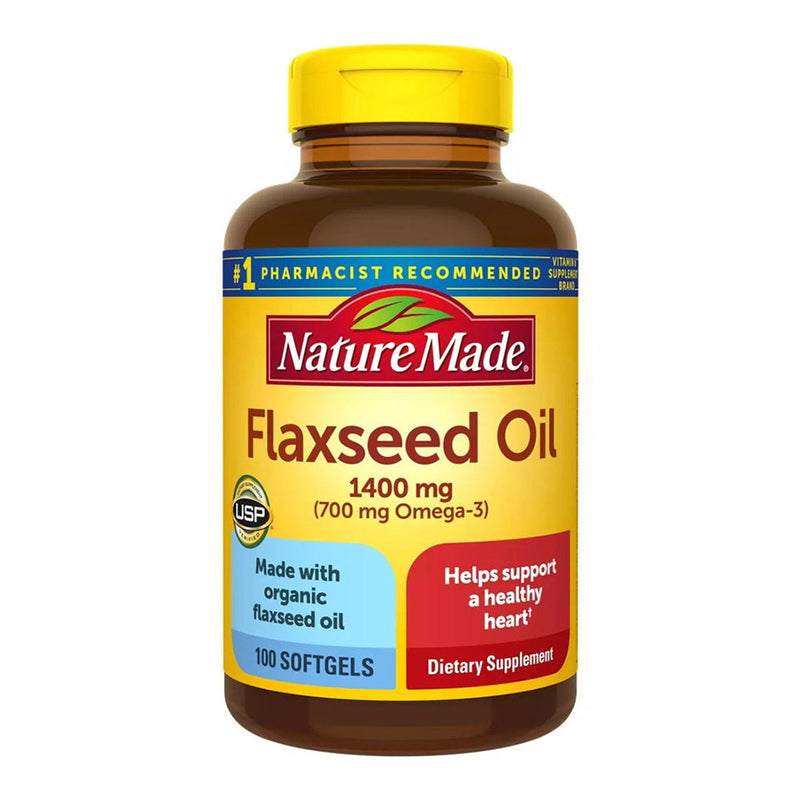 Nature Made Nature Made Flaxseed Oil 1400 Mg Softgels - 100ct Vitamins & Supplements White Smoke