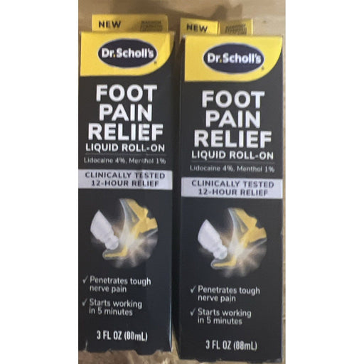 Dr. Scholl's Dr. Scholl's® Dual-Action Pain Relief Liquid Roll-On (3 oz) Label Tapes & Refill Rolls Dark Slate Gray
