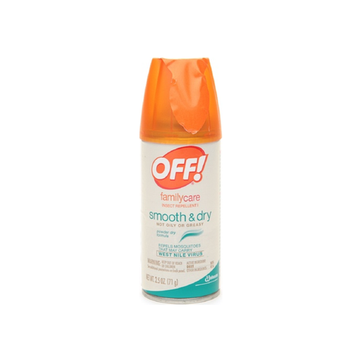 Off Off Insect Repellent, Family Care Smooth & Dry, 2.5-oz. Aerosol Repellents Light Gray