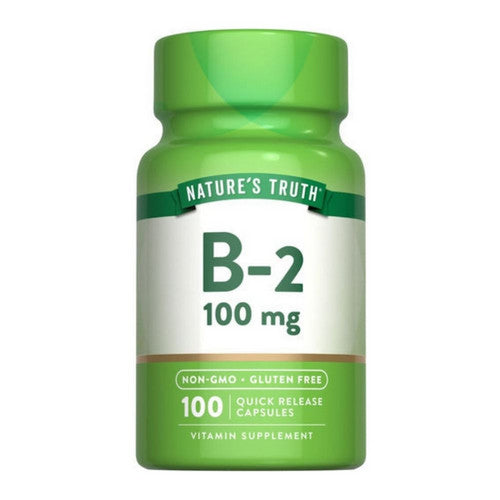 Nature's Truth Nature's Truth Vitamin B- 2, 100 Mg, 100 Tabs Vitamins & Supplements White Smoke