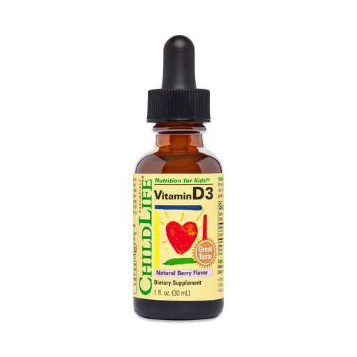 ChildLife ChildLife® Essentials Liquid Vitamin D3 – Natural Berry Flavor Vitamins & Supplements White Smoke