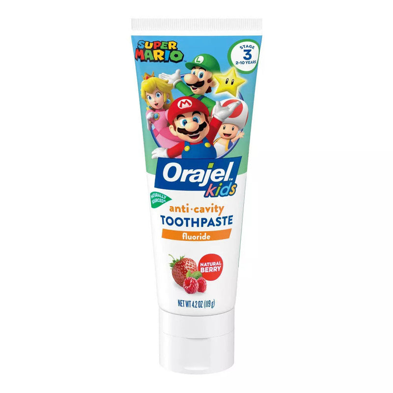 Orajel Orajel Kids' Super Mario Fluoride Toothpaste - 4.2oz Toothpaste White Smoke