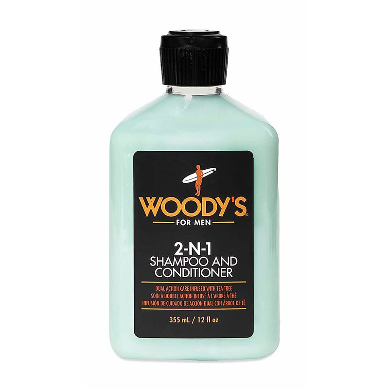 Woody's Woody's For Men 2 In 1 Thickening Shampoo And Conditioner, 12 Oz Shampoo & Conditioner White Smoke