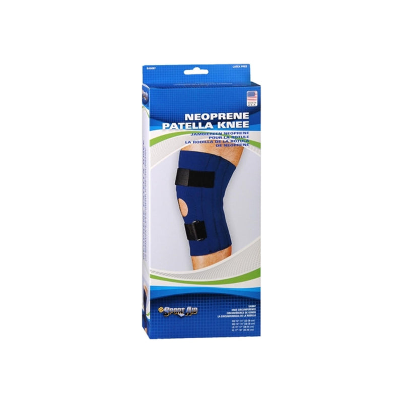 Sport Aid Sport Aid Scott Specialties, Knee Brace Open Patella Blue Neoprene, Medium 14-15 Inches Wall Jacks & Braces Light Gray