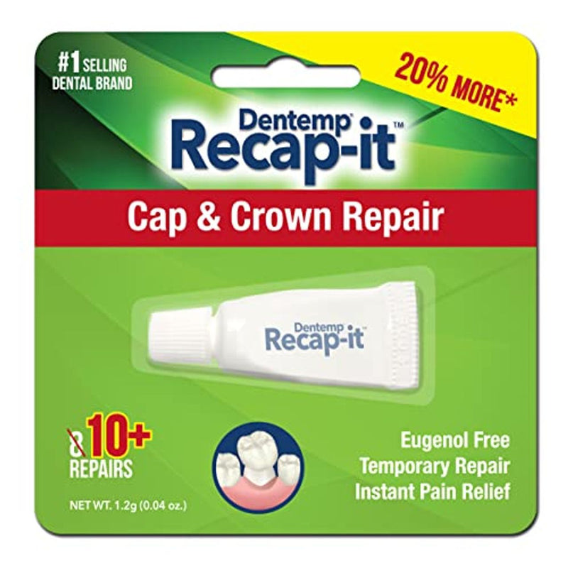Dentemp Dentemp D.O.C. Recapit® – Loose Cap & Crown Repair (Emergency Kit) Oral Care Yellow Green