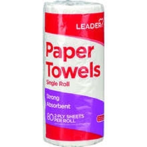 0 Leader Strong Paper Towels Single Roll, 80 2-Py Sheets Printer & Copier Paper White Smoke