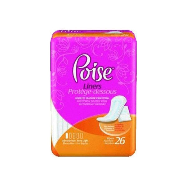 Poise Poise Incontinence Liner 812" Length Light Absorbency Absorbloc Female Disposable Medical Supplies Magenta
