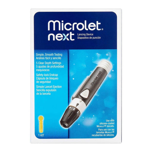Microlet Microlet® Next Lancing Device – Smooth and Simple Testing Lancing Devices Midnight Blue