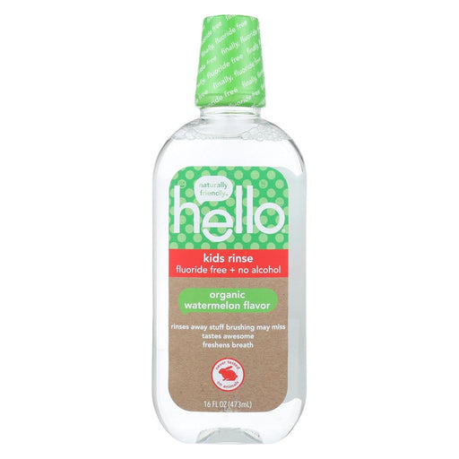 Hello Hello Kids Natural Watermelon Flavor Fluoride Free Rinse Oral Care White Smoke