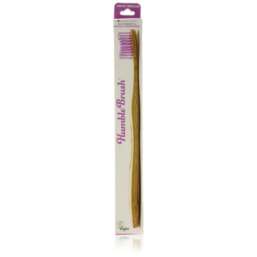 Humble Brush Humble Brush The Co. Adult Medium Toothbrush Toothbrushes Tan