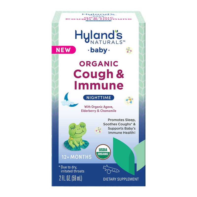 Hyland's Hyland's Naturals Baby Organic Cough & Immune Syrup  Nighttime 2 Oz Medicine & Drugs White Smoke