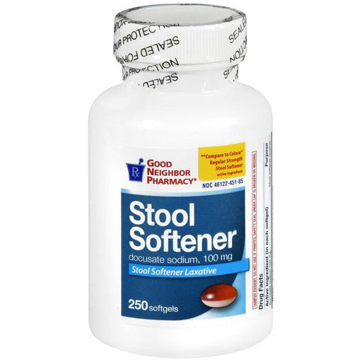 0 GNP STOOL SOFTENER 100MG SFTGL 250CT Docusate Sodium ORAL CAPSULE 100 MG Oral Care White Smoke