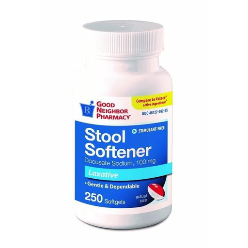0 Good Neighbor Pharmacy Stool Softener Laxative Softgels 250ct Folding Chairs & Stools White Smoke