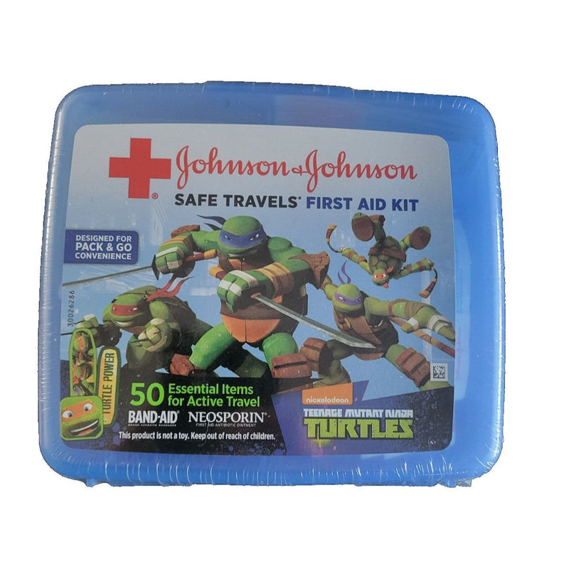 Johnson & Johnson Johnson & Johnson Teenage Mutant Ninja Turtles Safe Travels First Aid Kit First Aid Light Slate Gray