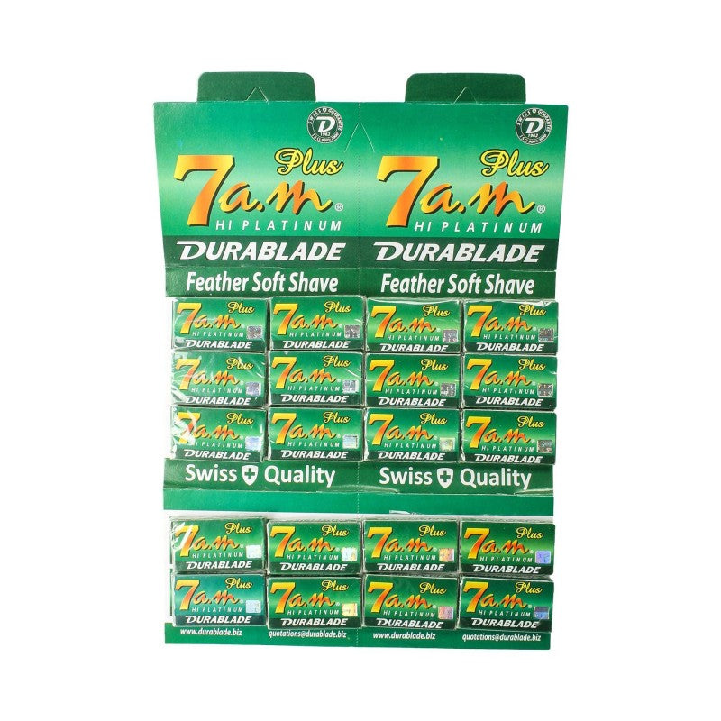 7 A.m. ‎7 A.m. 100 7a.m. Platinum Double Edge Safety Razor Blades Razors & Razor Blades White Smoke