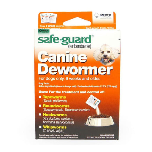 Merck Merck Safeguard Canine Dewormer 1gm Dog Supplies White Smoke