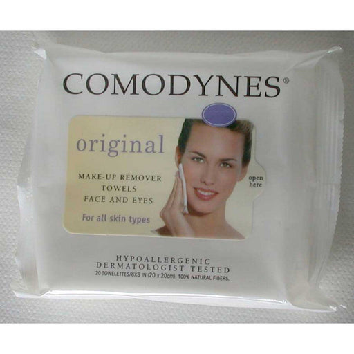 Comodynes Comodynes M20013820 20ct 20 Count Original Make Up Remover Towels Wart Removers Dark Gray