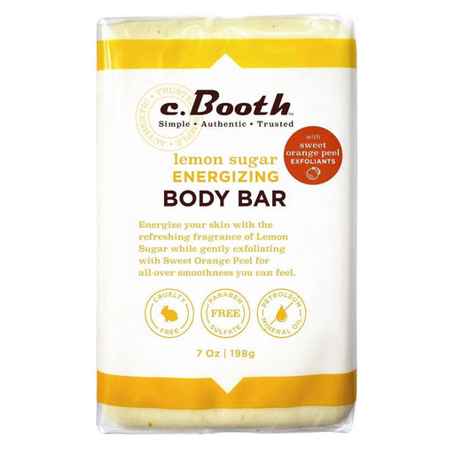 0 C.Booth Lemon Sugar Energizing Body Bar 7 Oz Bath & Body White Smoke