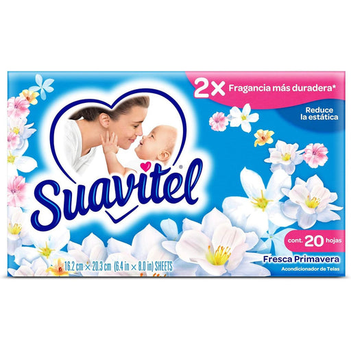 Suavitel Suavitel Field Flowers Fabric Conditioner 20 Sheets Fabric Softeners & Dryer Sheets White Smoke