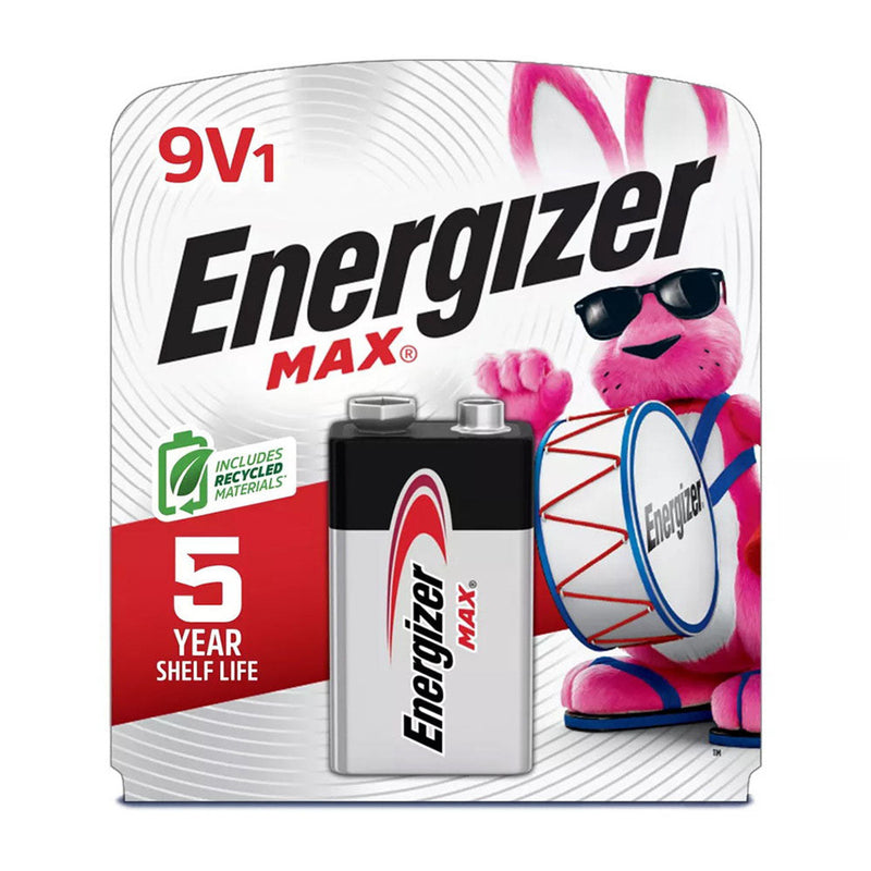 Energizer Energizer Max 9V Alkaline Battery Batteries White Smoke