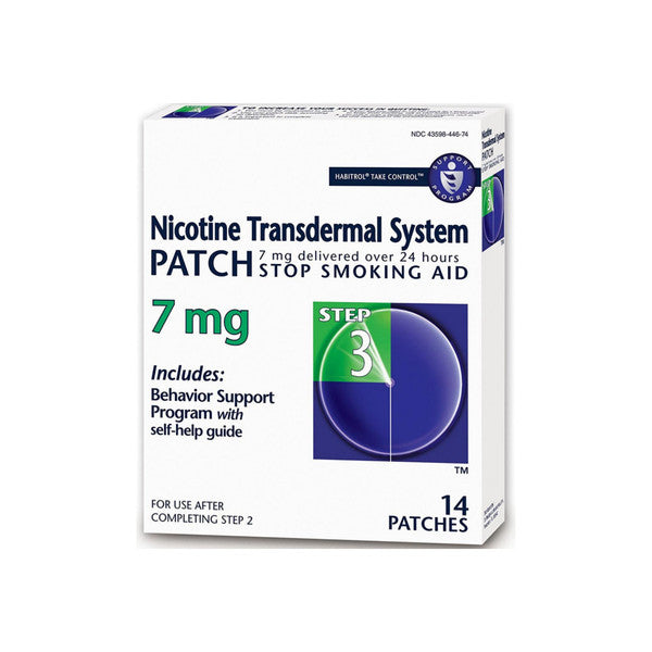 Habitrol Nicotine Td Ap 7Mg /24Hr 14 Step 3 Appliques & Patches White Smoke