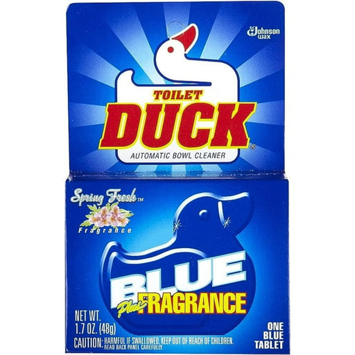 Duck Toilet Duck Auto Blue In-Tank Cleaner, Continuous Toilet Cleanser, 1.7 oz (Pack of 12) Household Cleaning Supplies Dark Blue