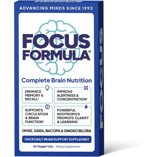 Focus Formula Focus Formula Nootropic Brain Supplement - & Energy Booster - 60 Tablets Dog Food White Smoke
