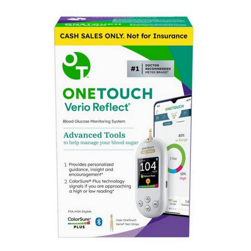Onetouch Onetouch Verio Reflect Blood Glucose Meter Blood Glucose Meters White Smoke